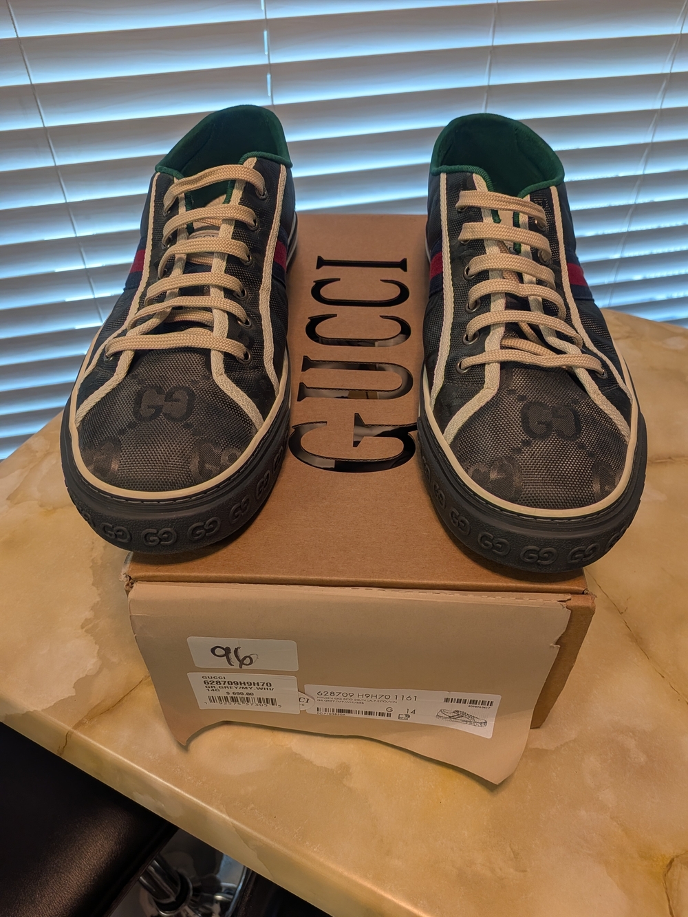 Gucci Men’s Nylon GG Canvas Low-Top Sneakers